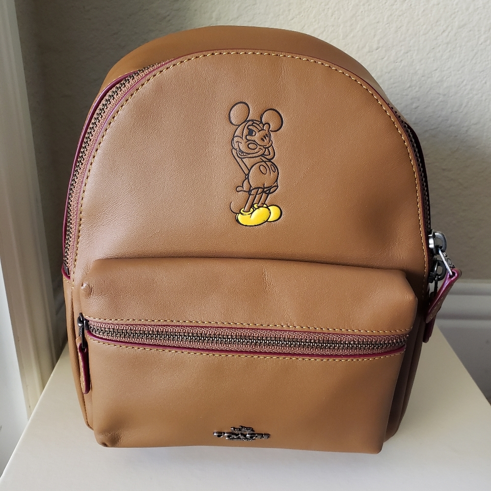 Coach Disney Charlie Mickey Mouse mini backpack